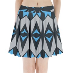 Abstract Pattern Geometric Backgrounds   Pleated Mini Skirt by Eskimos