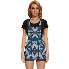 Abstract Pattern Geometric Backgrounds   Short Overalls by Eskimos
