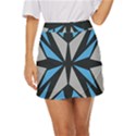 Abstract pattern geometric backgrounds   Mini Front Wrap Skirt View1