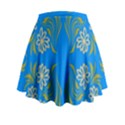 Floral folk damask pattern  Mini Flare Skirt View2