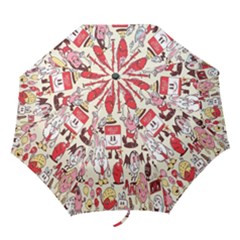 Retro Food Folding Umbrellas by Sparkle