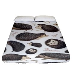 Hedgehog Fitted Sheet (queen Size) by Sparkle
