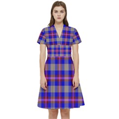 Tartan 2 Short Sleeve Waist Detail Dress by tartantotartanspink