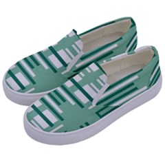 Abstract Pattern Geometric Backgrounds   Kids  Canvas Slip Ons by Eskimos