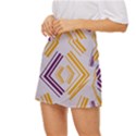 Abstract geometric design    Mini Front Wrap Skirt View2