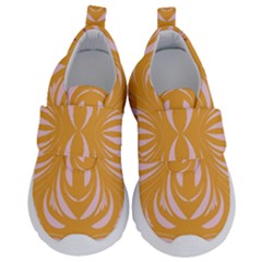 Folk Flowers Print Floral Pattern Ethnic Art Kids  Velcro No Lace Shoes by Eskimos