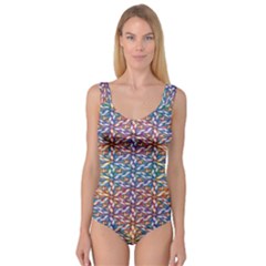 Colorful Flowers Princess Tank Leotard  by Sparkle