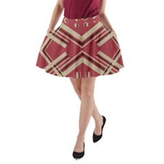 Abstract Pattern Geometric Backgrounds   A-line Pocket Skirt by Eskimos