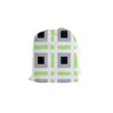 Agender Flag Plaid Drawstring Pouch (Small) View1