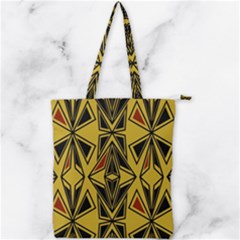 Abstract Pattern Geometric Backgrounds   Double Zip Up Tote Bag by Eskimos