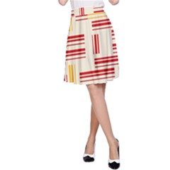 Abstract Pattern Geometric Backgrounds   A-line Skirt by Eskimos