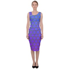 Hex Circle Points Vaporwave One Sleeveless Pencil Dress by WetdryvacsLair