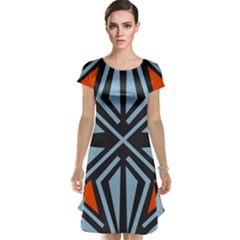 Abstract Geometric Design    Cap Sleeve Nightdress by Eskimos