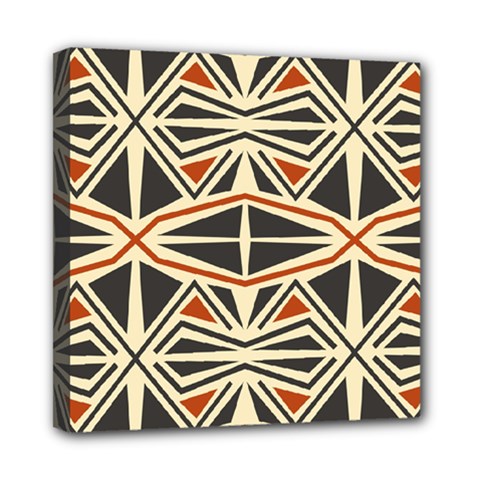 Abstract Geometric Design    Mini Canvas 8  X 8  (stretched) by Eskimos