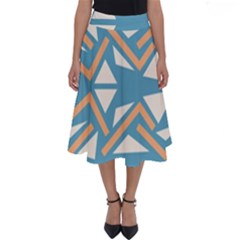Abstract Geometric Design    Perfect Length Midi Skirt by Eskimos