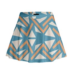 Abstract Geometric Design    Mini Flare Skirt by Eskimos