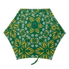 Folk Flowers Print Floral Pattern Ethnic Art Mini Folding Umbrellas by Eskimos