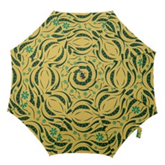 Folk Flowers Print Floral Pattern Ethnic Art Hook Handle Umbrellas (medium) by Eskimos