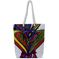 323e9da6-3c5d-45a8-8e87-448e29102b76 Full Print Rope Handle Tote (small) by oneheartbeat
