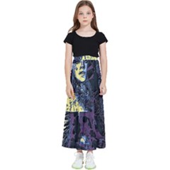 Glitch Witch Ii Kids  Flared Maxi Skirt by MRNStudios