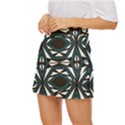 Abstract pattern geometric backgrounds Mini Front Wrap Skirt View2
