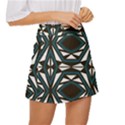 Abstract pattern geometric backgrounds Mini Front Wrap Skirt View3