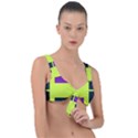 Abstract pattern geometric backgrounds Front Tie Bikini Top View1