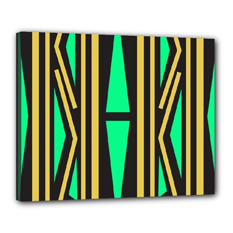Abstract Pattern Geometric Backgrounds Canvas 20  X 16  (stretched) by Eskimos