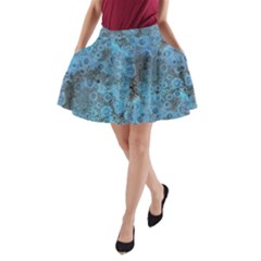 Abstract Surface Texture Background A-line Pocket Skirt by dflcprintsclothing