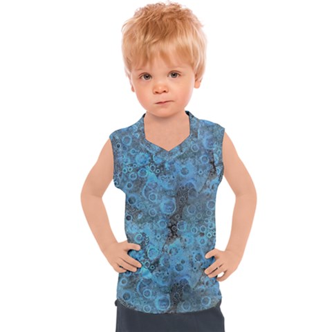 Abstract Surface Texture Background Kids  Sport Tank Top by dflcprintsclothing
