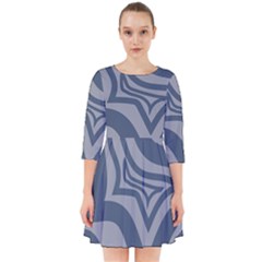 Abstract Pattern Geometric Backgrounds Smock Dress by Eskimos