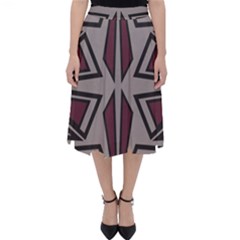 Abstract Pattern Geometric Backgrounds Classic Midi Skirt by Eskimos
