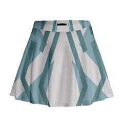 Abstract Pattern Geometric Backgrounds Mini Flare Skirt by Eskimos