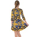 Abstract pattern geometric backgrounds Smock Dress View2