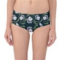 Folk flowers print Floral pattern Ethnic art Mid-Waist Bikini Bottoms View1