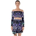 The High Priestess Card Off Shoulder Top with Skirt Set View1