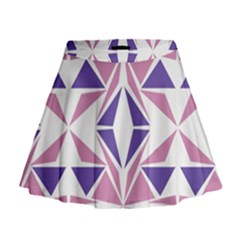 Abstract Pattern Geometric Backgrounds  Mini Flare Skirt by Eskimos