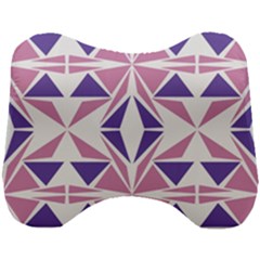 Abstract Pattern Geometric Backgrounds  Head Support Cushion by Eskimos