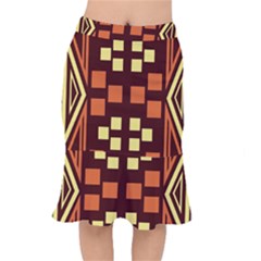Abstract Pattern Geometric Backgrounds  Short Mermaid Skirt by Eskimos