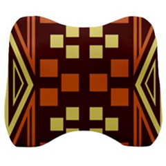 Abstract Pattern Geometric Backgrounds  Velour Head Support Cushion by Eskimos