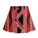 Abstract pattern geometric backgrounds  Mini Flare Skirt View1