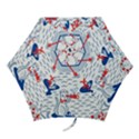 Nautical Cats Seamless Pattern Mini Folding Umbrellas View1