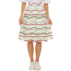 Scribble-pattern Classic Short Skirt by Jancukart