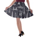 Nyc Pattern A-line Skater Skirt View2