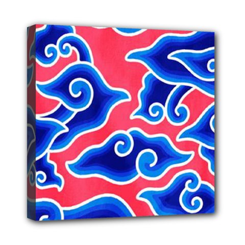 Batik Megamendung Mini Canvas 8  X 8  (stretched) by artworkshop