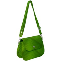 Banana Leaf Saddle Handbag by artworkshop