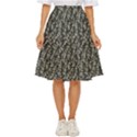 Creepy Head Motif Pattern Classic Short Skirt View1