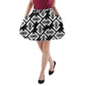 Background Pattern A-Line Pocket Skirt View1