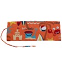 Seamless-pattern-vector-beach-holiday-theme-set Roll Up Canvas Pencil Holder (S) View1