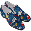 Seamless-pattern-vector-rescue-team-cartoon Women Slip On Heel Loafers View3
